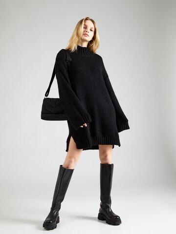 Monki Knit dress in Black: front