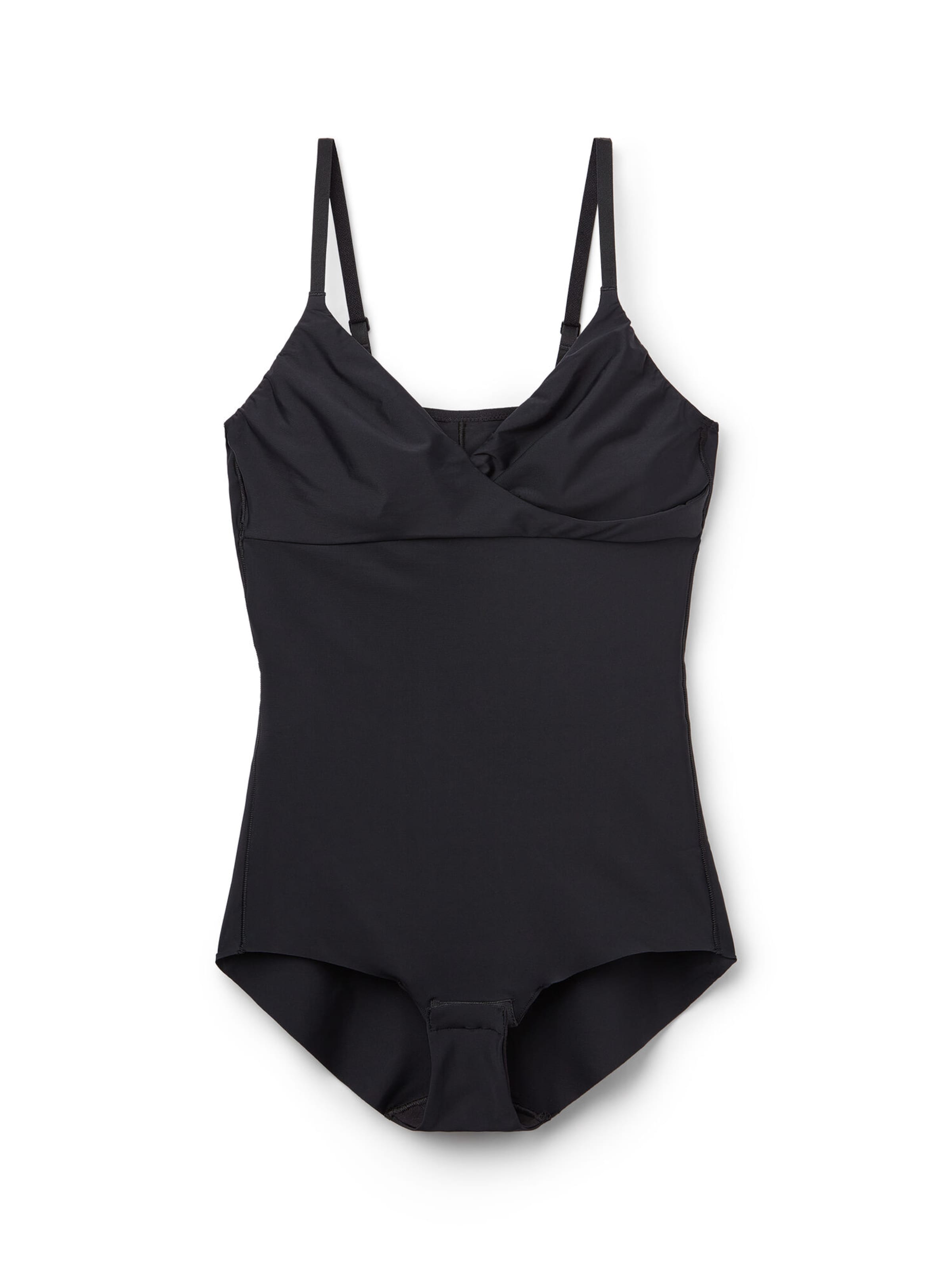 Tezenis Shapingbody in Schwarz: Vorderseite