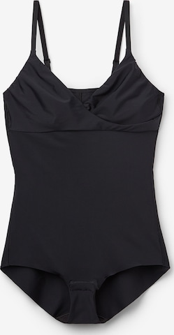 Tezenis Shapingbody in Schwarz: Vorderseite