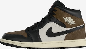 Jordan Високи маратонки 'AIR JORDAN 1' в черно: отпред