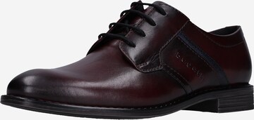 Chaussure à lacets bugatti en rouge : devant