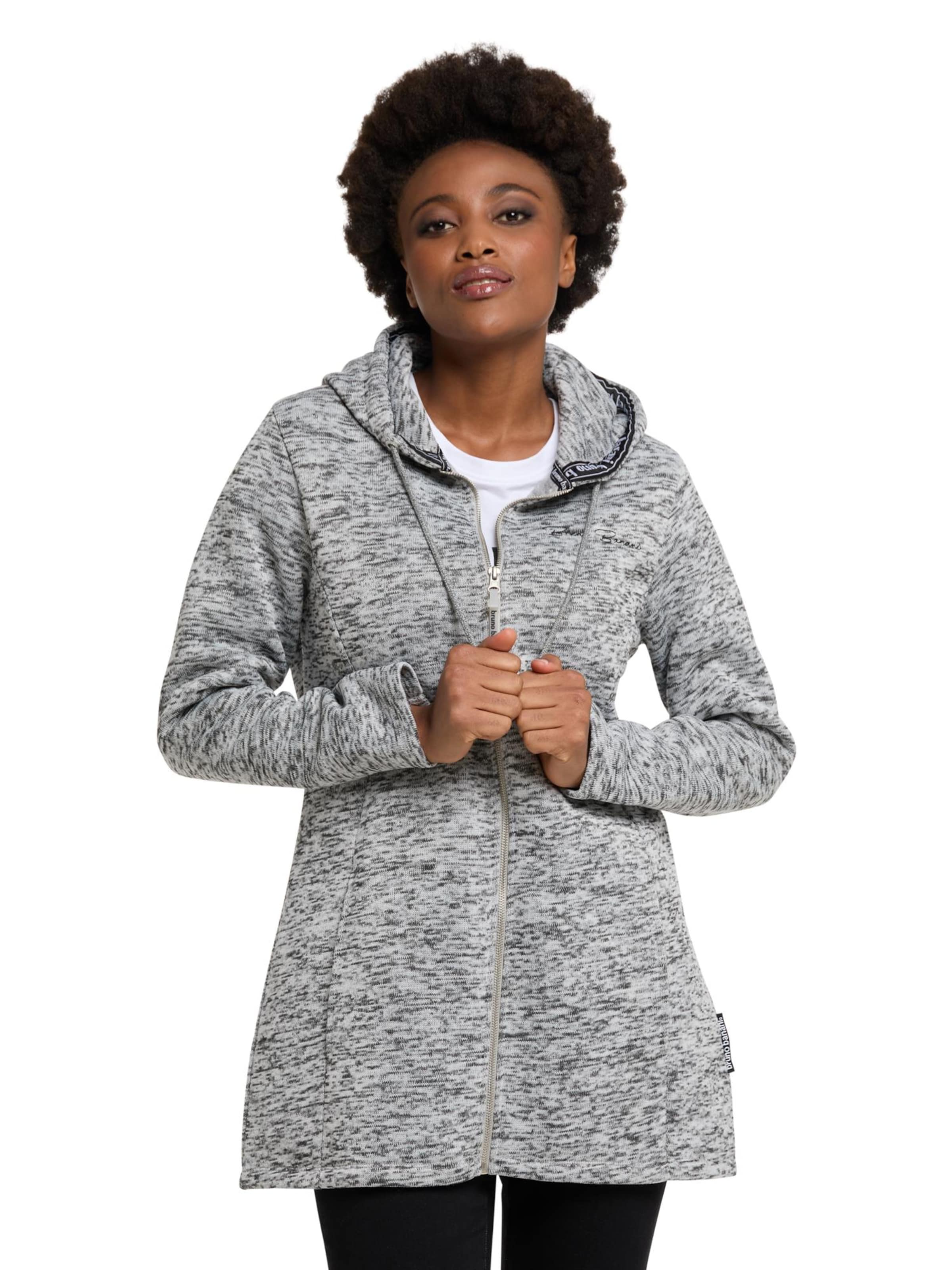 Bruno Banani Fleecejacke in Grau: Vorderseite