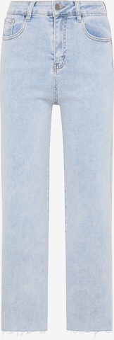 myMo NOW Široke hlačnice Kavbojke | modra barva: sprednja stran
