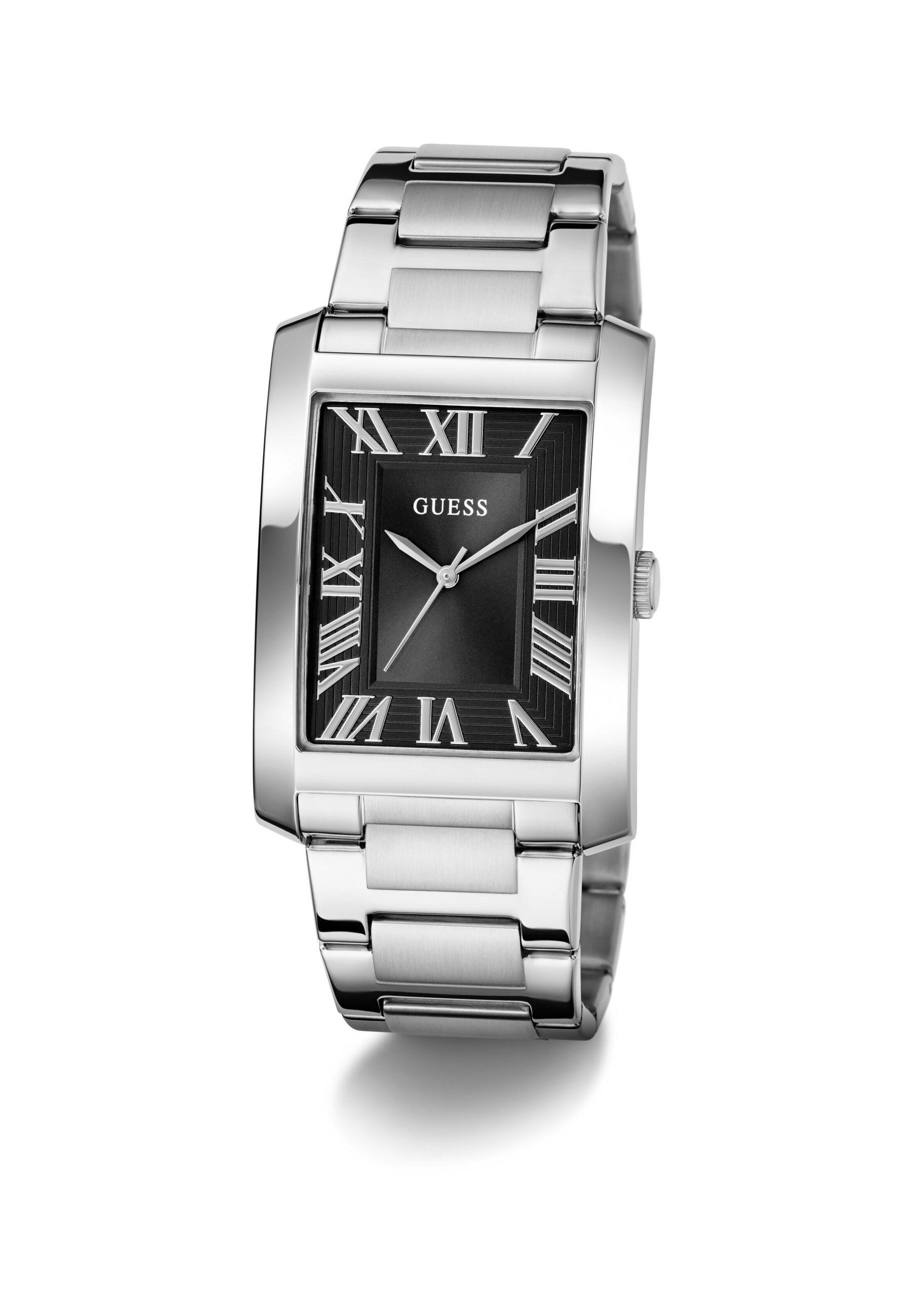 GUESS Uhr 'CLYDE' in Silber: Vorderseite