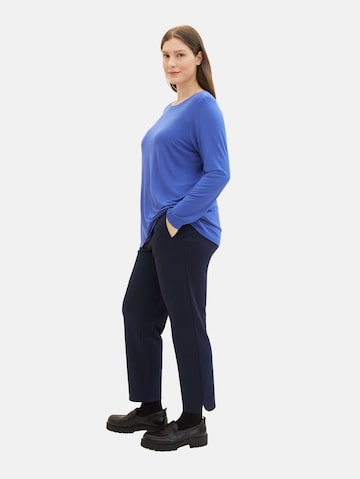 Tom Tailor Women + Regular Trousers in Blue