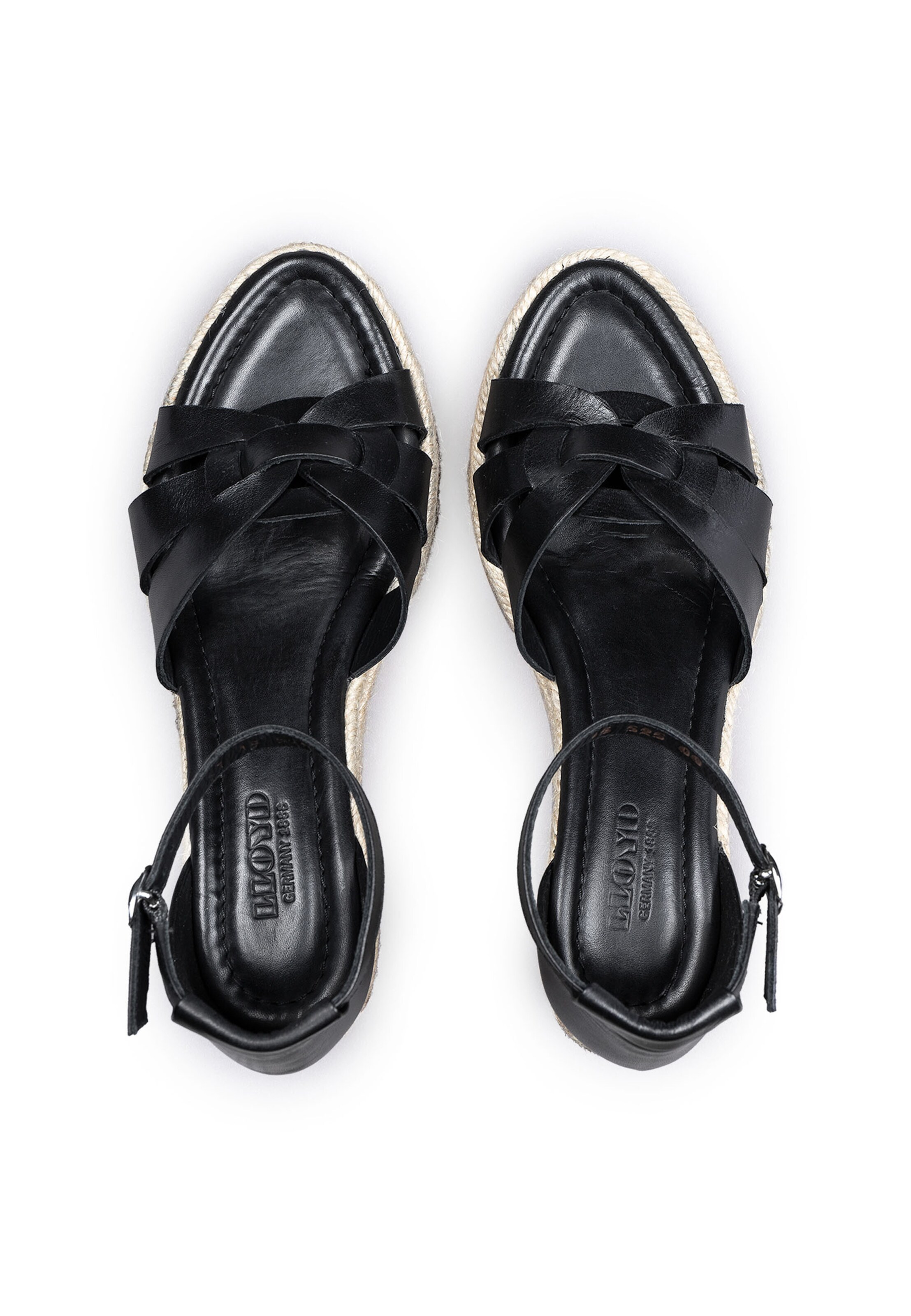 LLOYD Sandalen met riem in Zwart