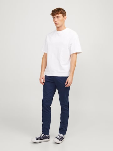 JACK & JONES Slimfit Chino nadrág 'JJIMarco JJBowie' - kék