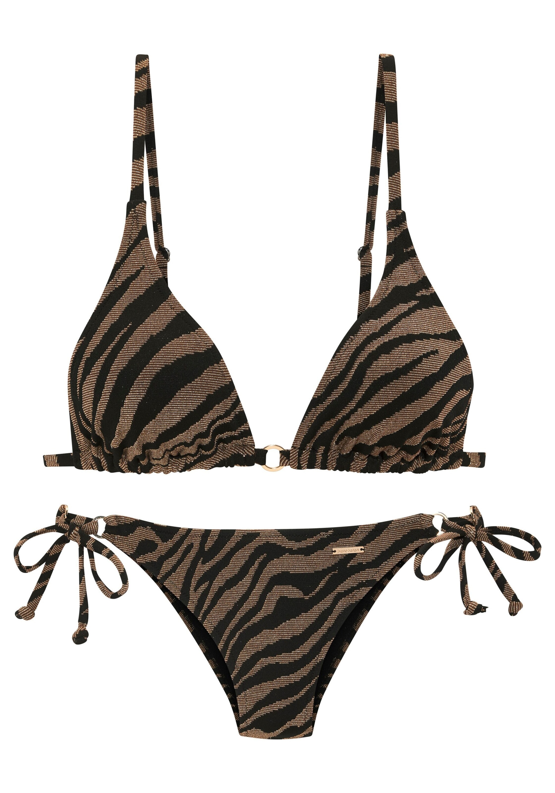 Bruno Banani Triangle Bikini in Brown: front