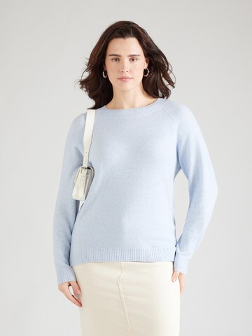 Vero Moda Curve Pulover 'VMCDoffy' | modra barva: sprednja stran
