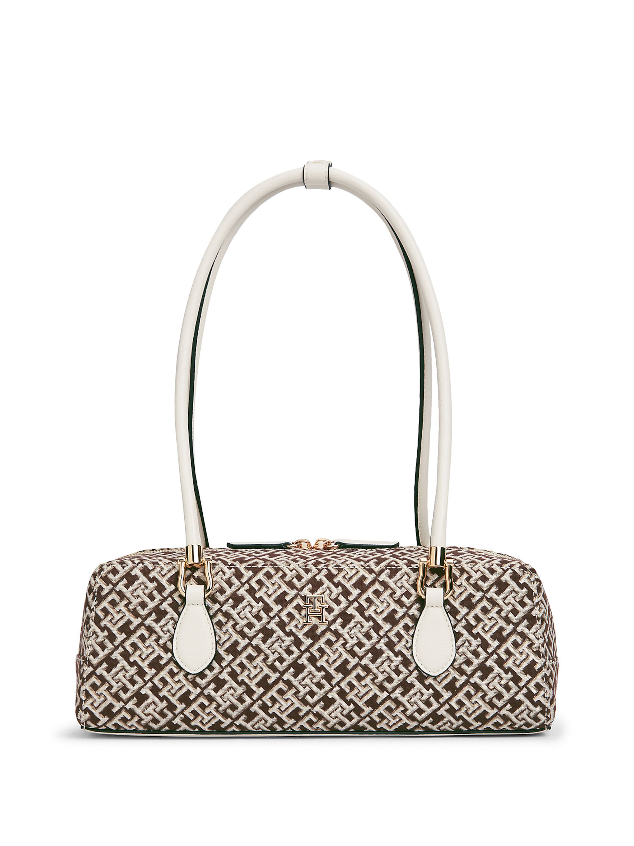 TOMMY HILFIGER Schultertasche in Braun: Vorderseite
