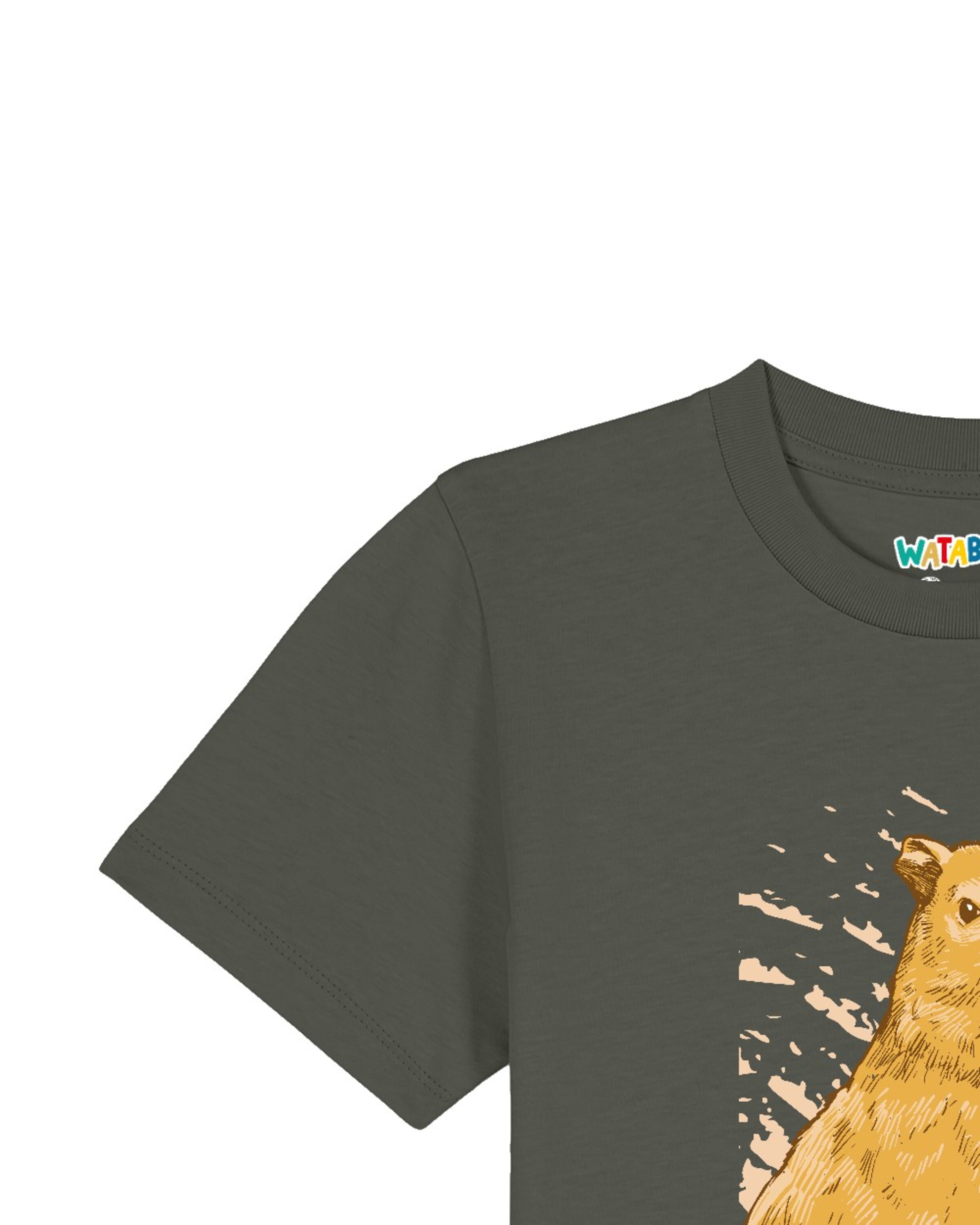 watabout.kids Shirt 'Capybara' in Green