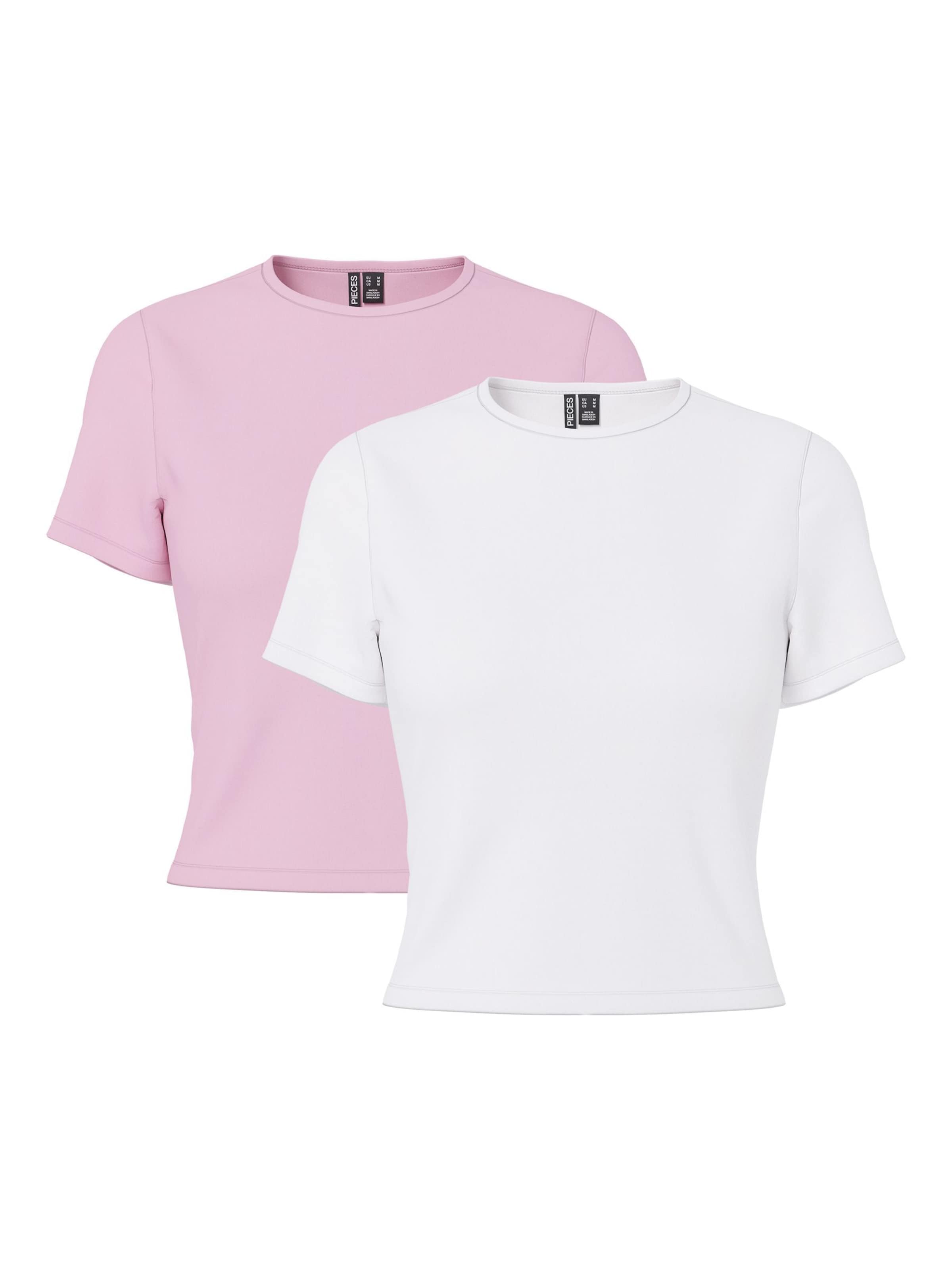 PIECES Футболка 'PCAmelia' в Ярко-розовый: спереди