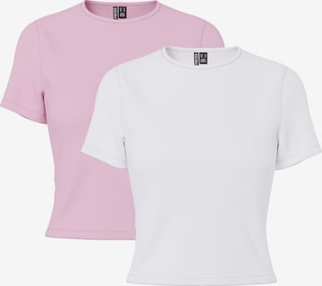 T-shirt 'PCAmelia' PIECES en rose : devant