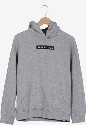 JACK & JONES Sweatshirt & Zip-Up Hoodie in L in Grey: front