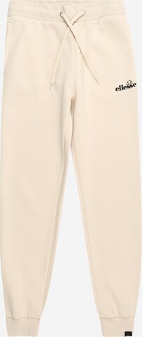 ELLESSE Tapered Broek 'Davante' in Wit: voorkant