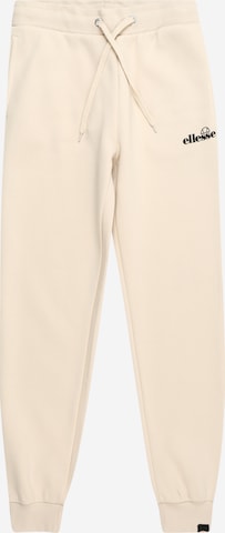 ELLESSE - Tapered Pantalón 'Davante' en blanco: frente