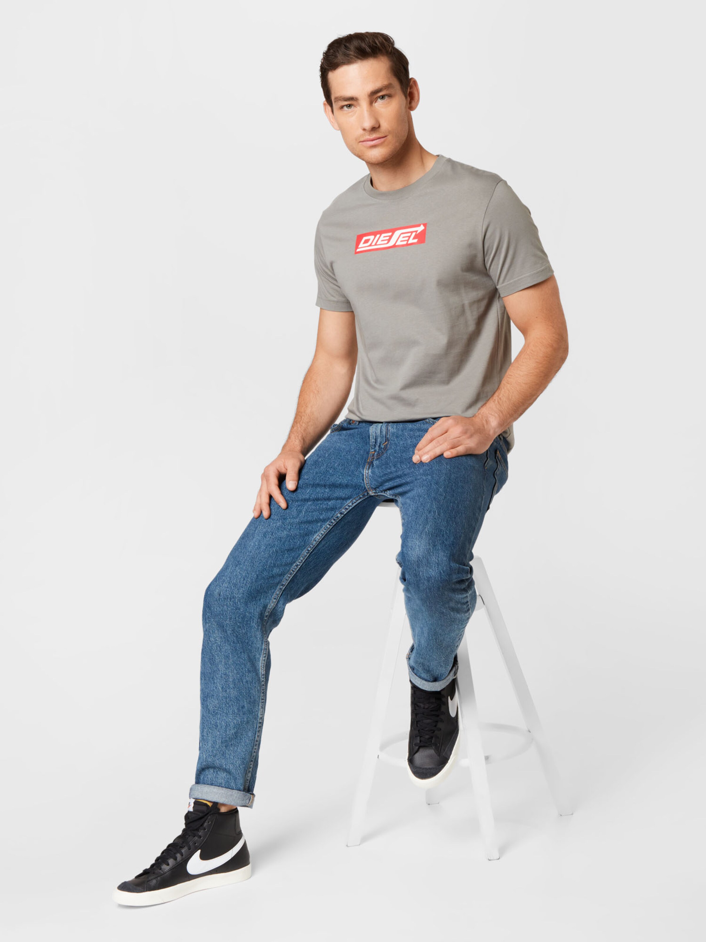 Männer Shirts DIESEL T-Shirt 'DIEGOR' in Brokat - AL63505