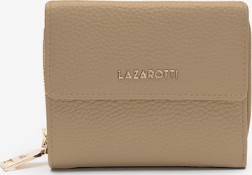 Lazarotti Wallet 'Bologna' in Beige: front