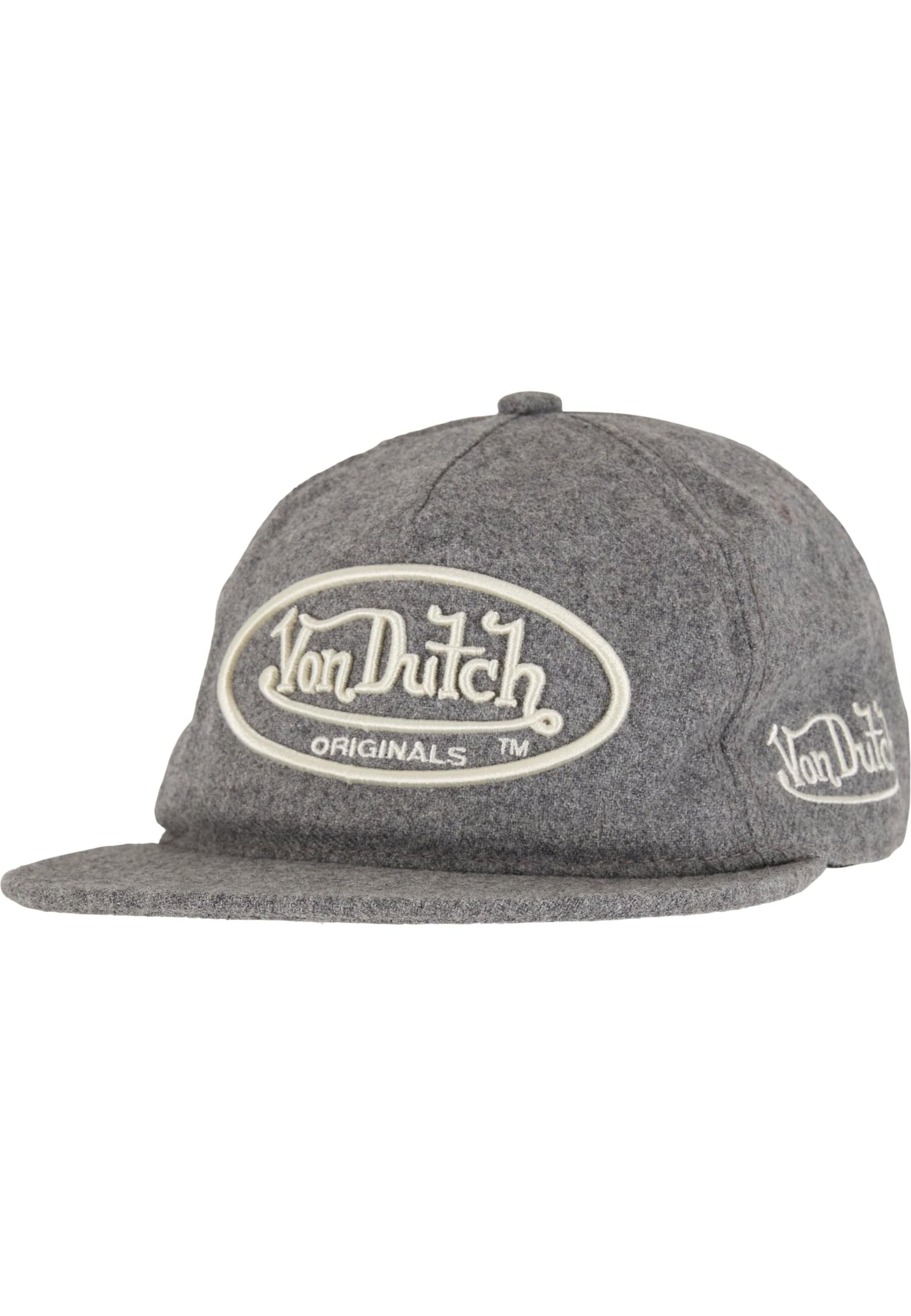 Cappello da baseball 'Unstr Sb Utica' di Von Dutch Originals in grigio: frontale