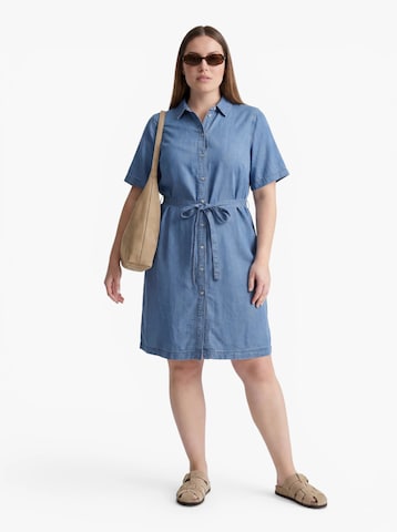 Vero Moda Curve Košeľové šaty 'VMCBree' - Modrá