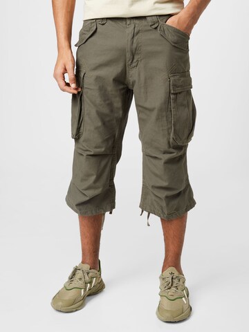 Brandit - regular Pantalón cargo en verde: frente