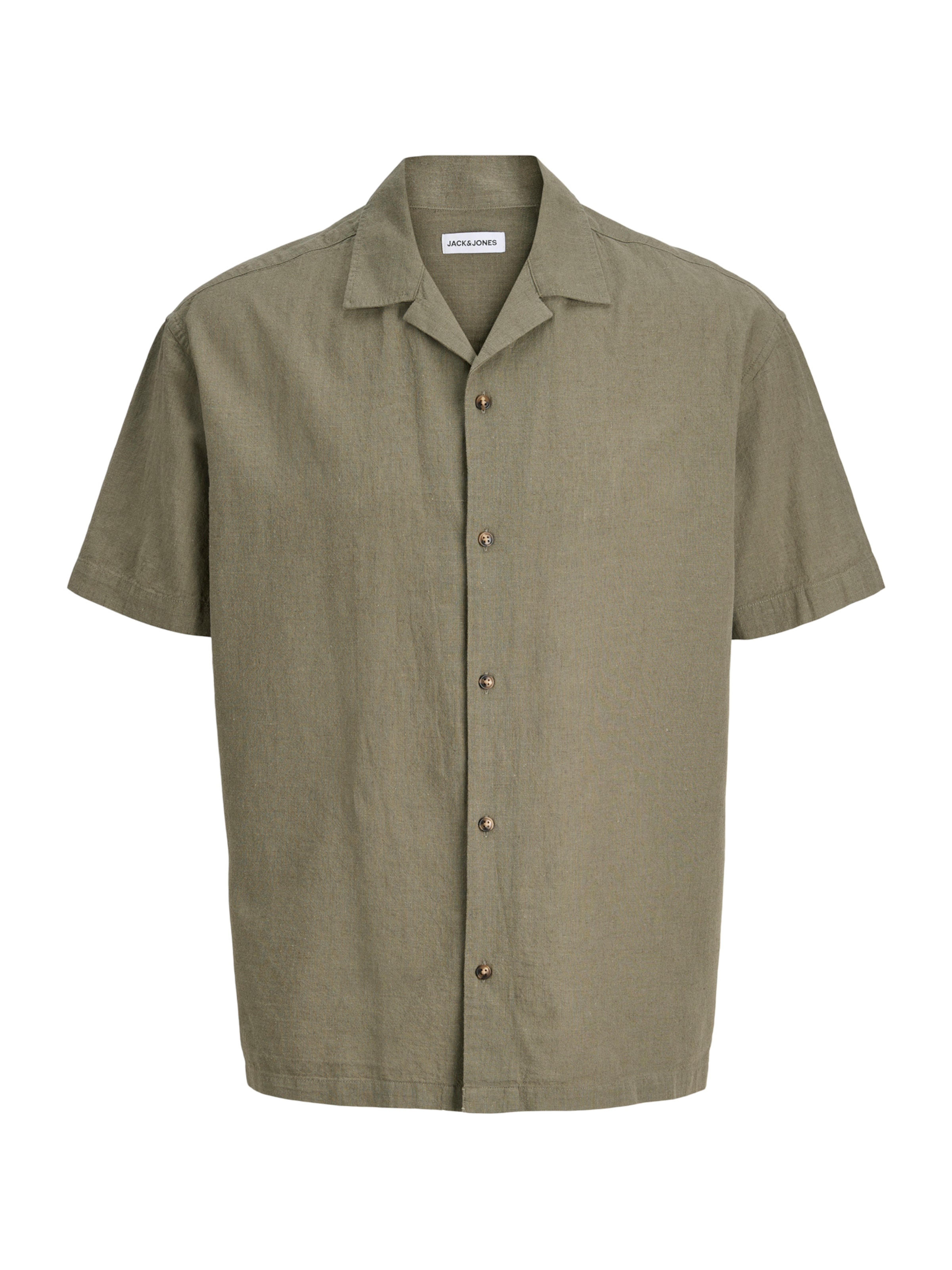 JACK & JONES Классический крой Рубашка 'JJESUMMER' в Зеленый: спереди