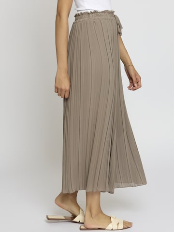 Lilavie Wide leg Broek 'Kimm' in Bruin