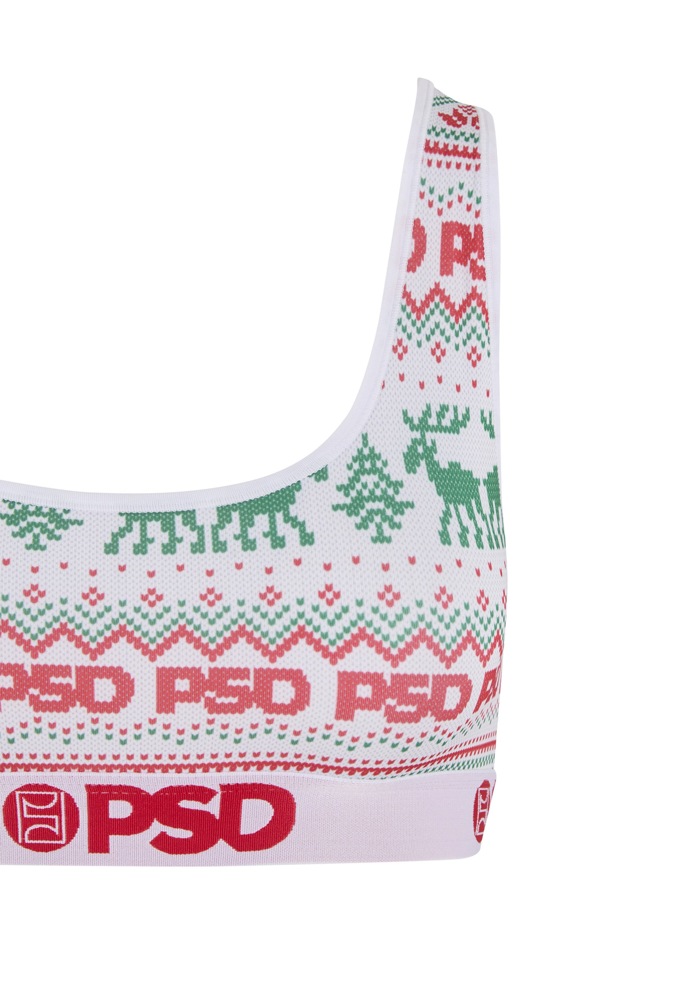 PSD Bustier BH 'Fair Isle' in Weiß