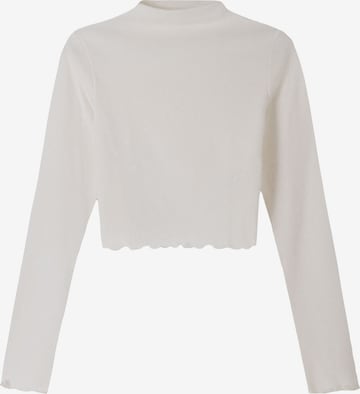 Pull-over Bershka en beige : devant