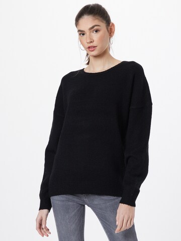 Urban Classics - Jersey 'Chunky Fluffy' en negro: frente