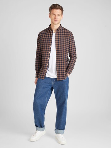 Kronstadt Regular fit Πουκάμισο 'Johan' σε μπλε