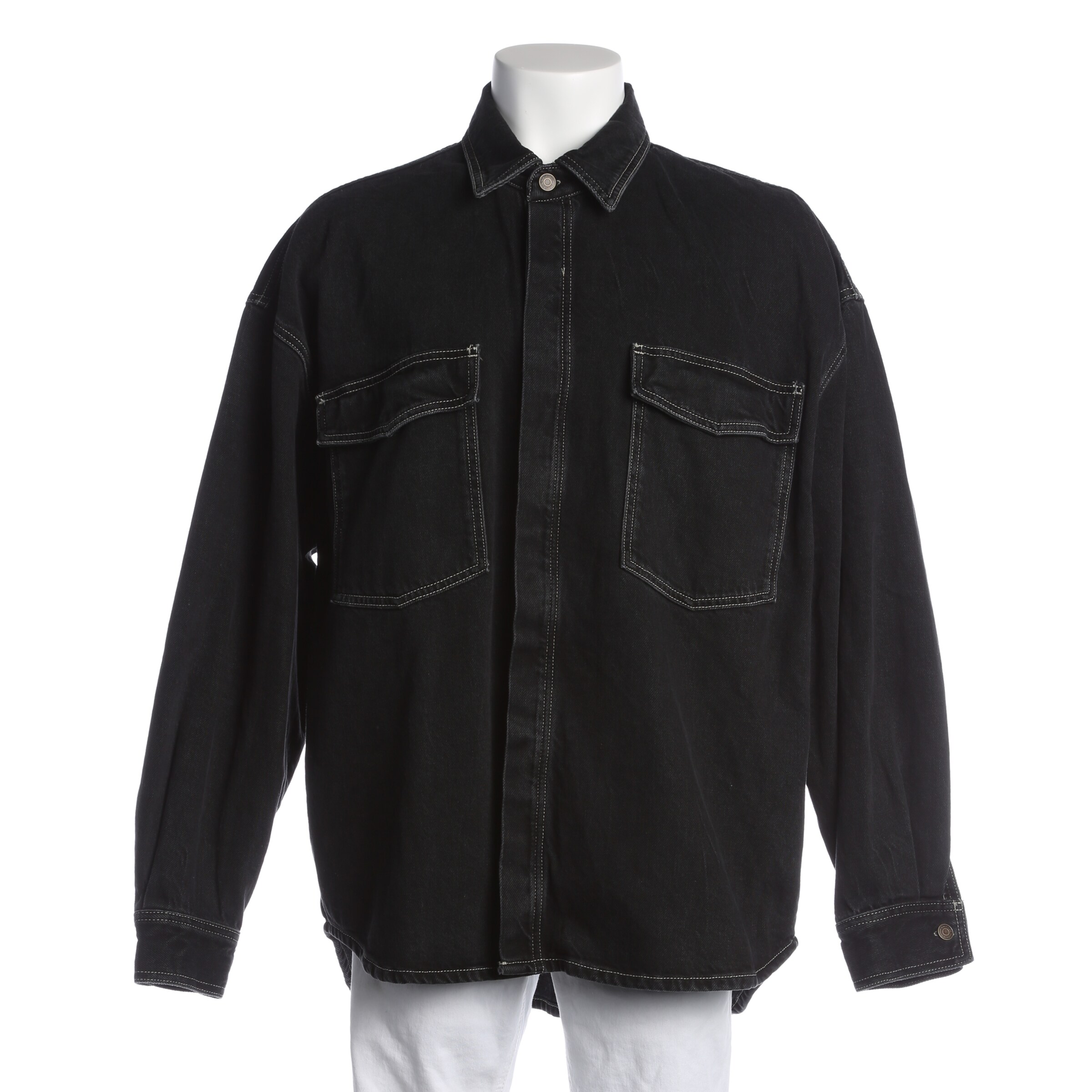 AMERICAN VINTAGE Jacket & Coat in M in Black: front