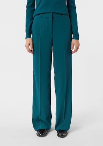 Regular Pantalon à pince COMMA en bleu : devant