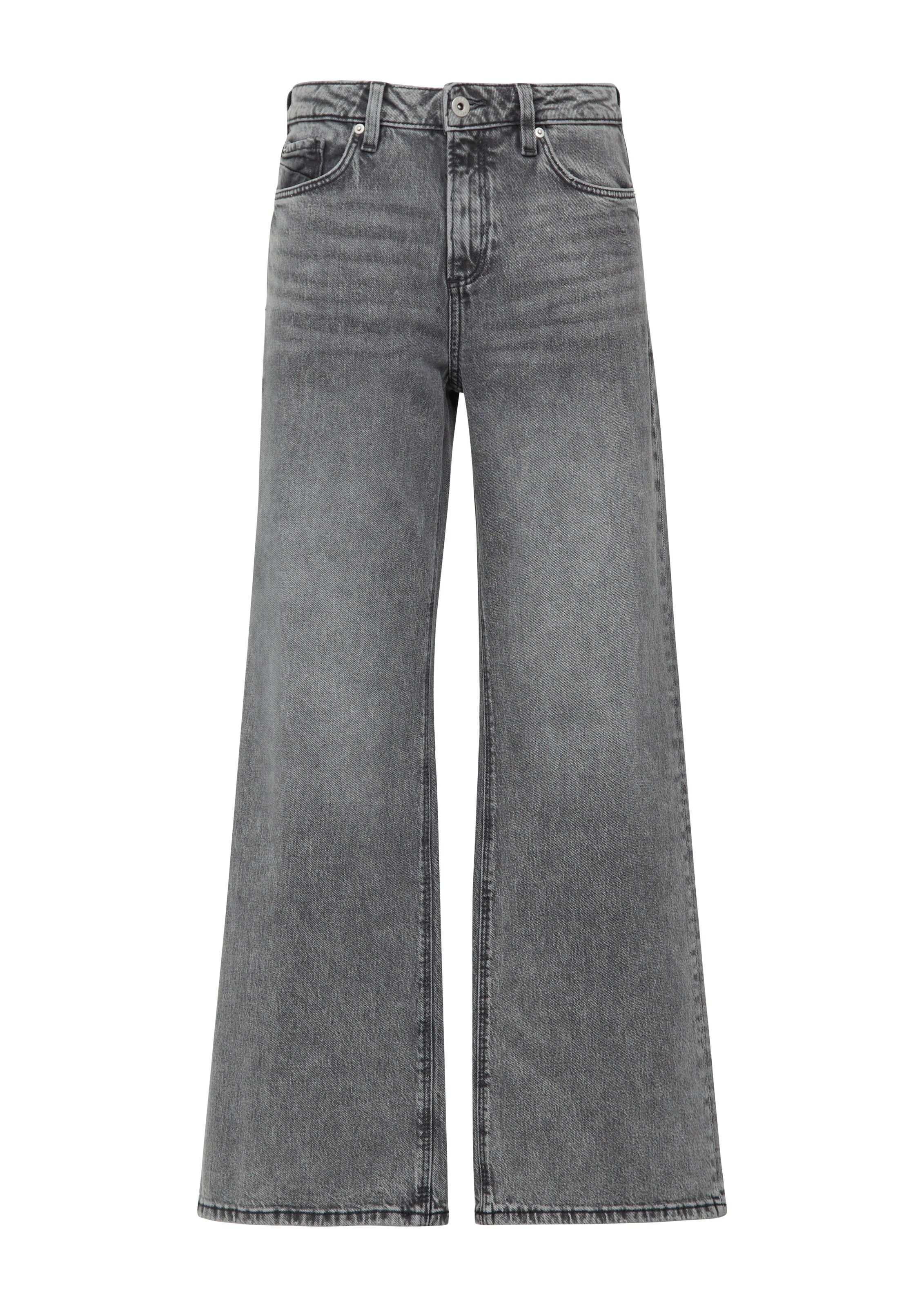 Wide Leg Jean 'Catie' QS en gris : devant