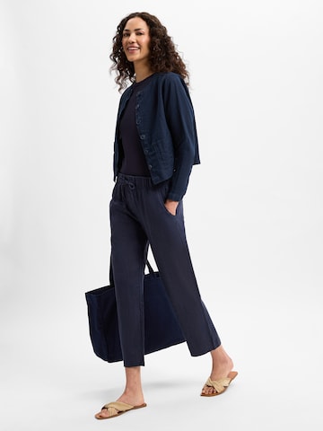 Marie Lund Loosefit Leinenstoffhose in Blau