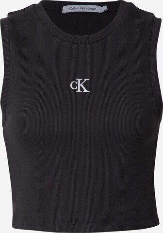 Calvin Klein Jeans Top – černá: přední strana