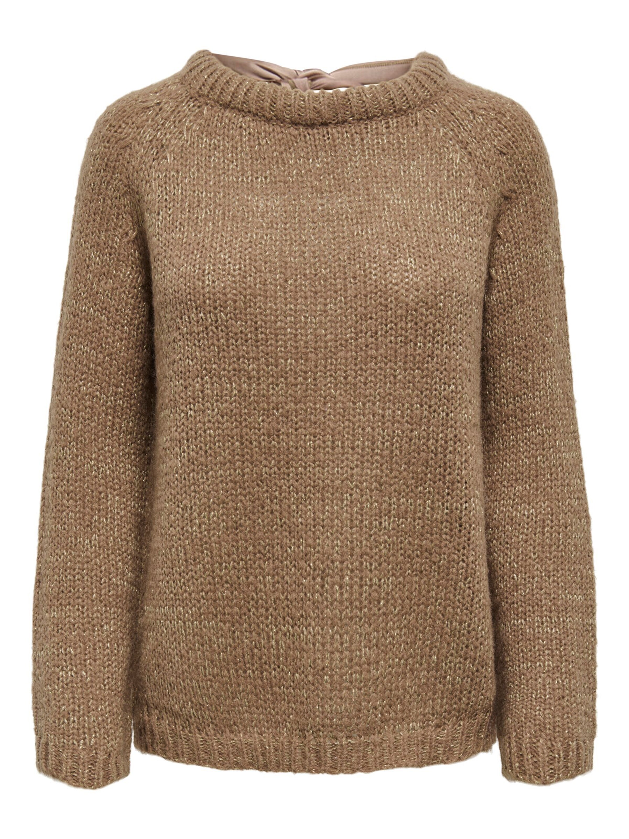 ONLY - Jersey 'SHINE' en marrón: frente