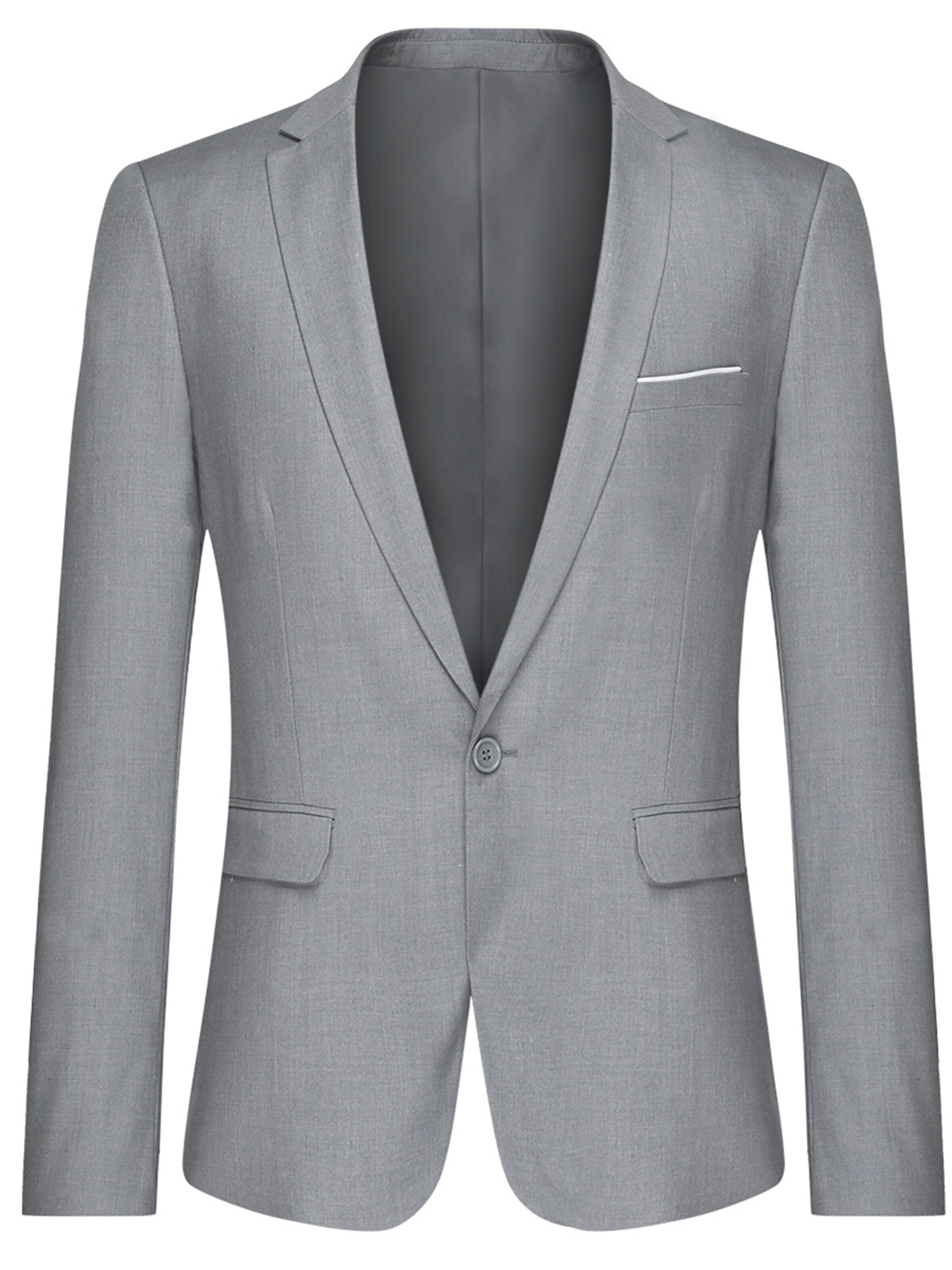 YOUTHUP Suit Jacket 'Zugluft' in Grey: front