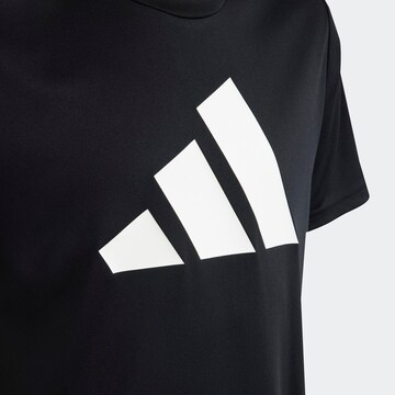 ADIDAS SPORTSWEAR Λειτουργικό μπλουζάκι 'Train Essentials Aeroready Logo -Fit' σε μαύρο