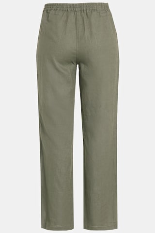 Ulla Popken Loose fit Trousers 'Mary' in Green