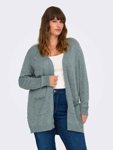 ONLY Carmakoma Knit Cardigan 'CAREsly' in Green: front