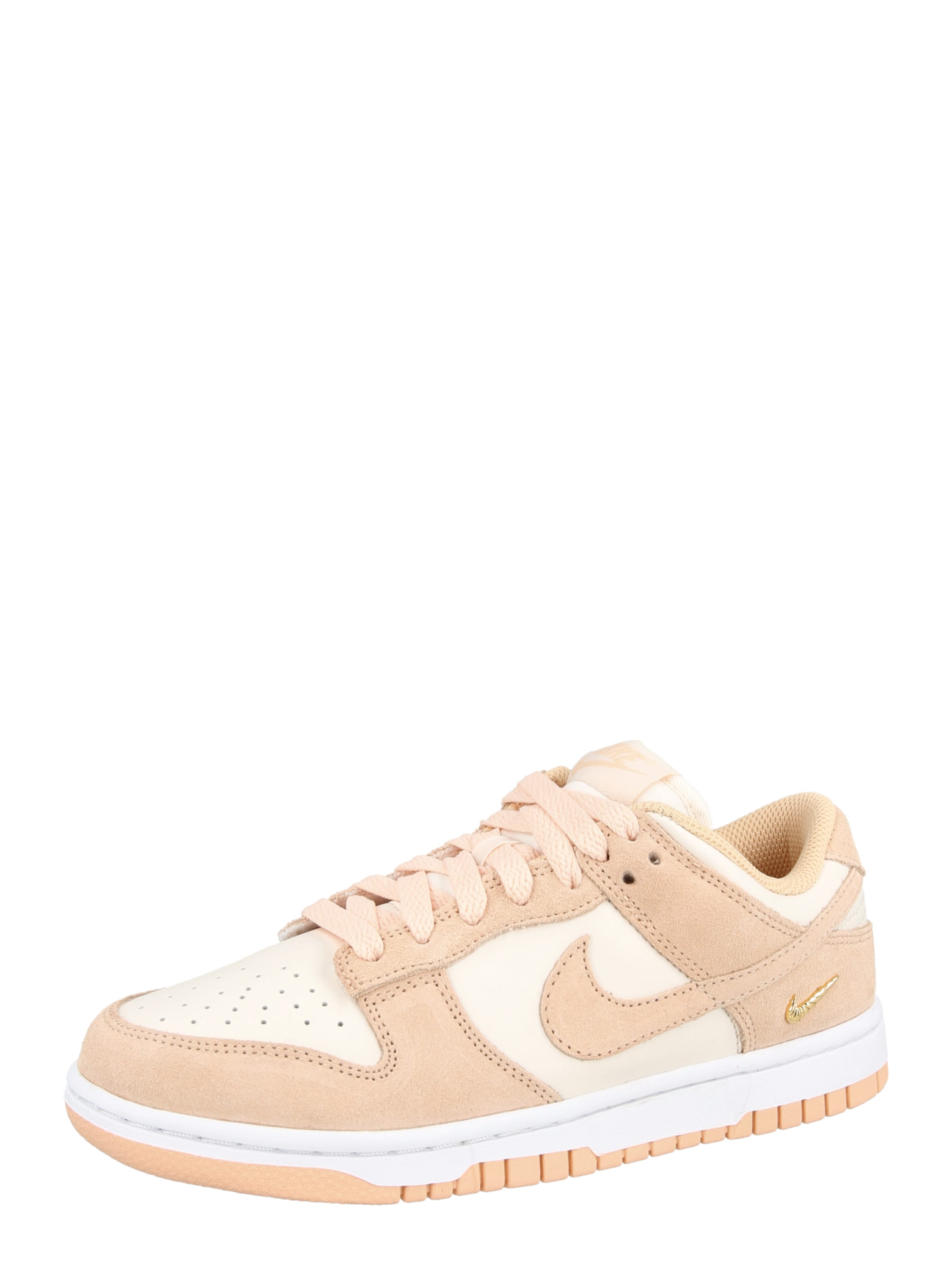 Baskets basses 'Dunk' Nike Sportswear en beige : devant