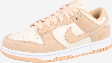 Baskets basses 'Dunk' Nike Sportswear en beige : devant