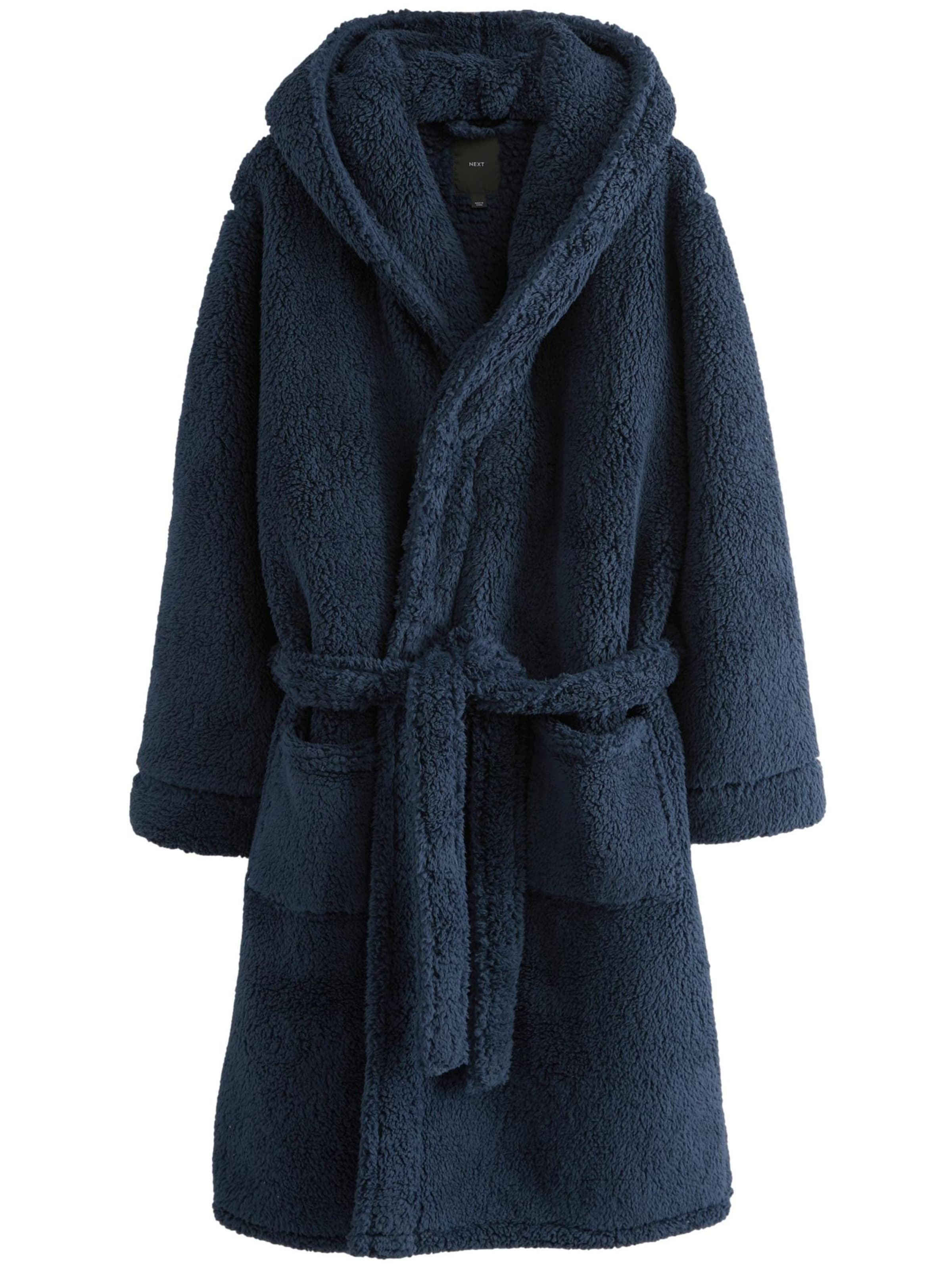 Next Μπουρνούζι κοντό σε μπλε: μπροστά