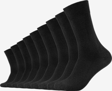 camano Socks in Black: front