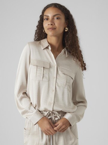 VERO MODA Bluse in Beige: Vorderseite