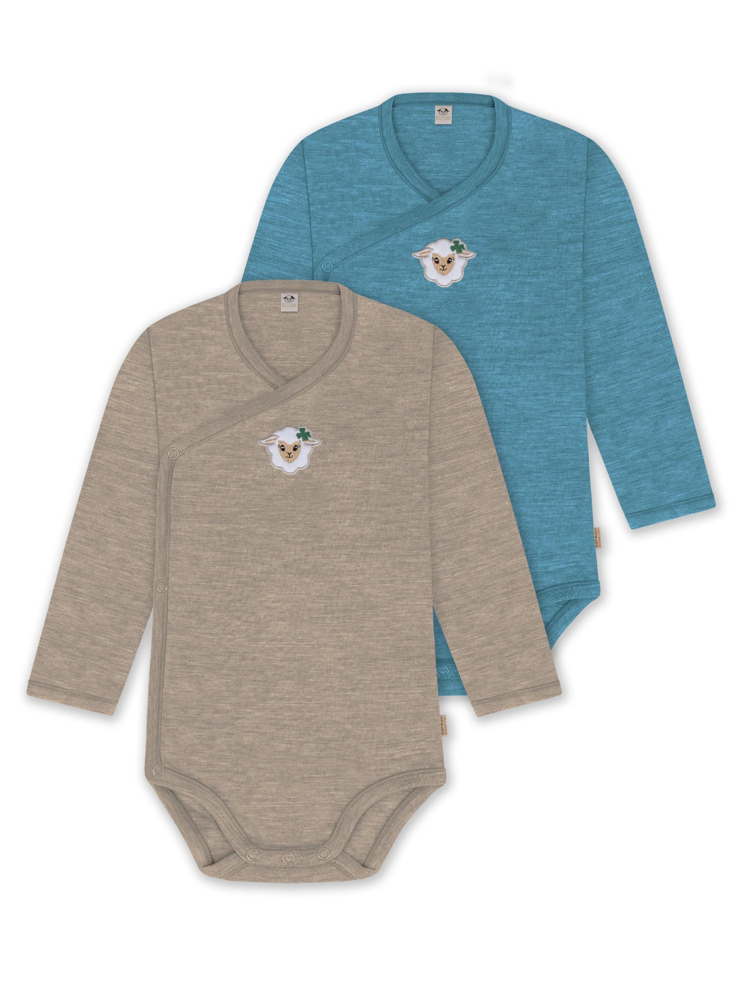 Tutina / body per bambino 'Kaitaia' di normani in blu: frontale