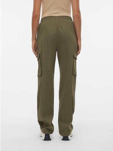 VERO MODA Loosefit Cargobroek 'VMPepper' in Groen