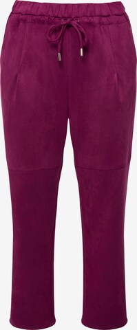 Pantalon Ulla Popken en violet : devant