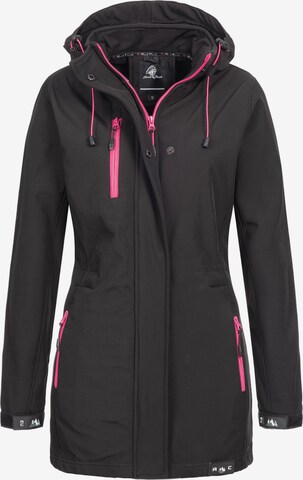 Rock Creek Outdoor Jacket in Black: front